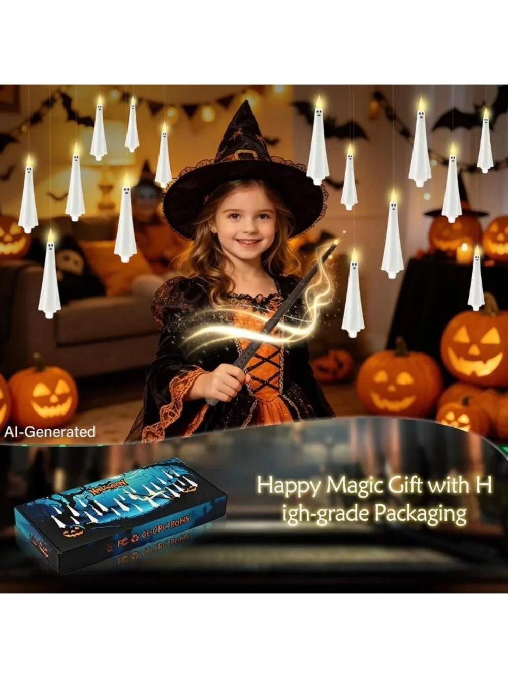 20 Pcs Flameless Floating Candles with Remote - LED Flickering Taper Lights for